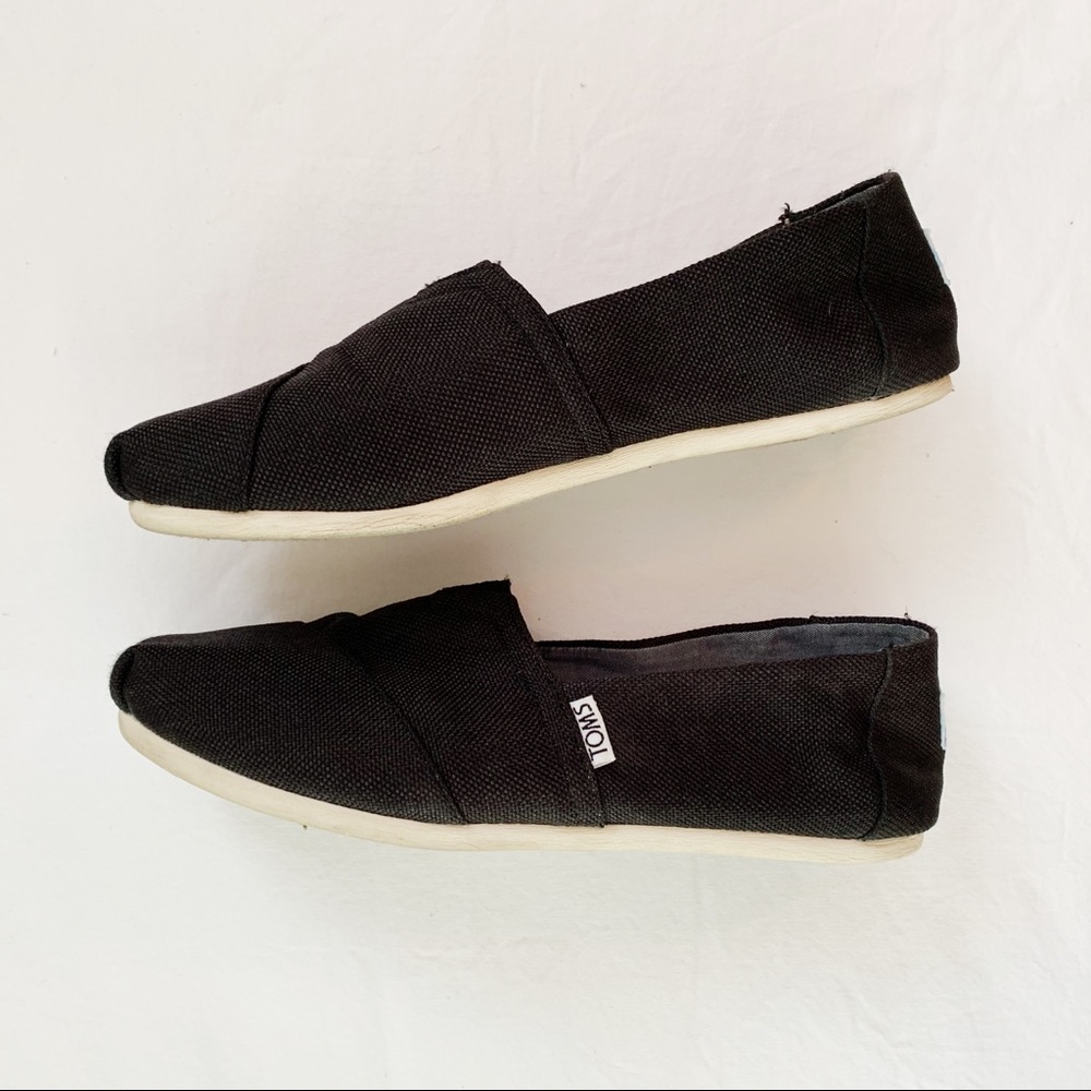 Classic Black Toms Slip Ons